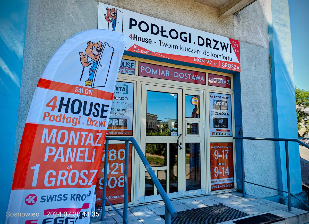 Doradztwo przy wyborze drzwi i podłóg w salonie 4House, ul. Kołłątaja 17 w Sosnowcu